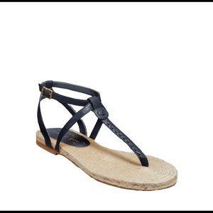 Jack‎ Rogers | Midnight Evie Leather Espadrille Sandal size 6.5
